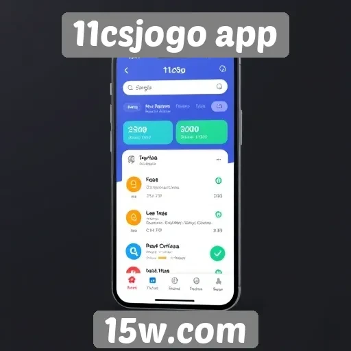 Interface do 11csjogo app é intuitiva e amigável